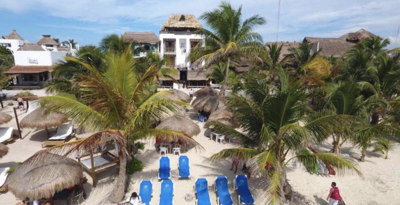 Hotel El Caballo Blanco Mahahual Exteriör bild