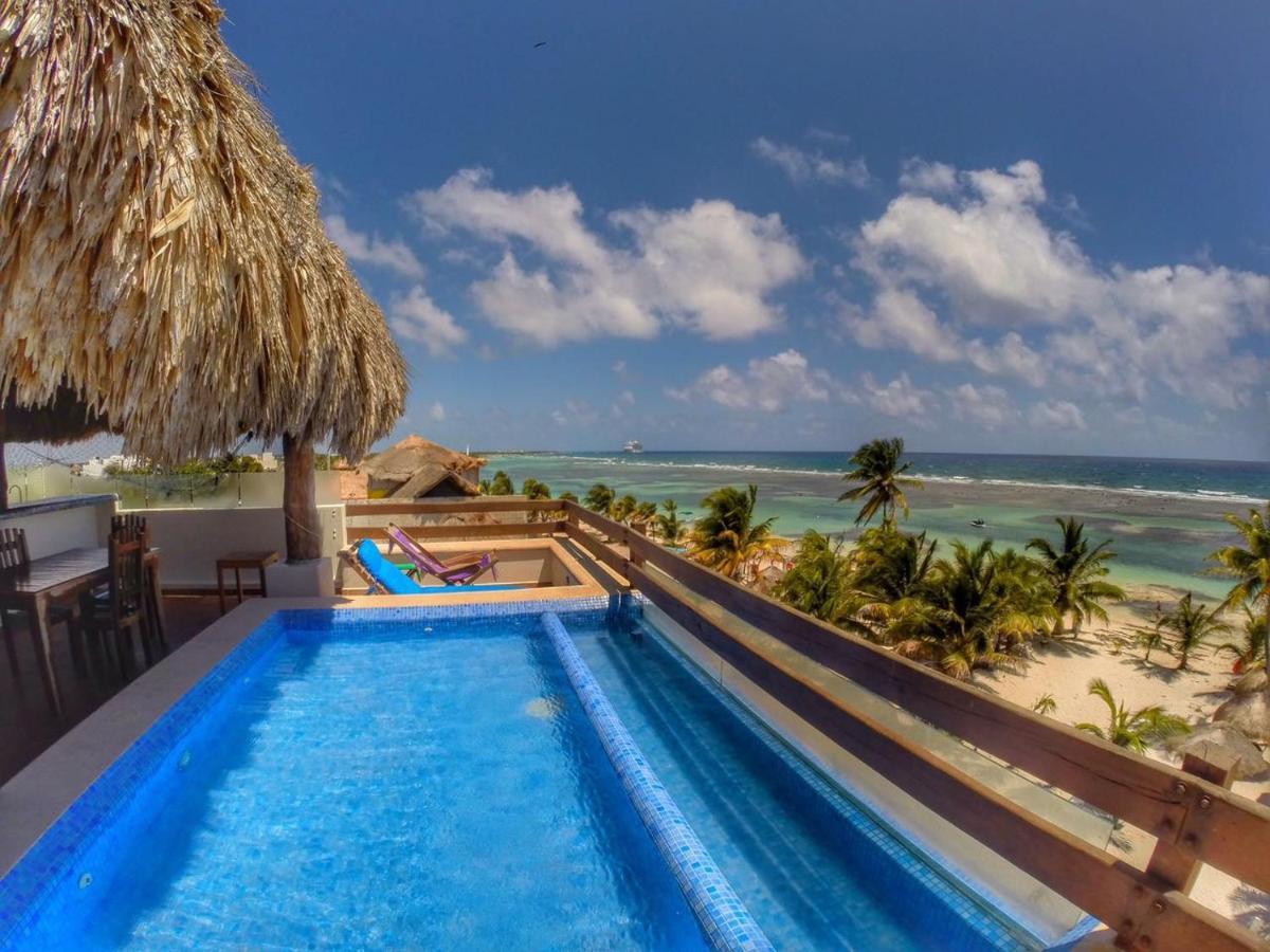 Hotel El Caballo Blanco Mahahual Exteriör bild