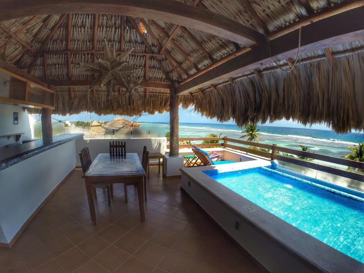Hotel El Caballo Blanco Mahahual Exteriör bild